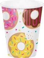 Donut Bekers 256ml 8st, Hobby en Vrije tijd, Feestartikelen, Verzenden