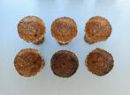 Set van 6 vergulde filigraan zarfs - Beker - .900 zilver -