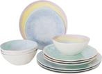 Bo-Camp Pastel collection Servies - Barfleur - 12-Delig, Caravans en Kamperen, Kampeeraccessoires, Nieuw