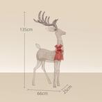 Rendier Met Rode Strik, 137 LEDs, Kerstverlichting, Weerbes, Verzenden, Nieuw