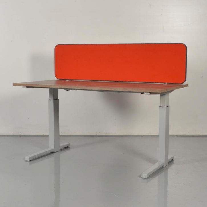 Scheidingswand Officenow - Rood - Grijs - 40,5 x 158,5 cm, Zakelijke goederen, Kantoor en Winkelinrichting | Kantoormeubilair en Inrichting