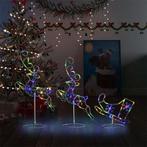 vidaXL Kerstdecoratie rendieren en slee 260x21x87 cm acryl, Diversen, Verzenden, Nieuw