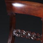Stel van 6 mahonie stoelen ca 1930 incl nieuwe bekleding na, Antiek en Kunst, Ophalen of Verzenden