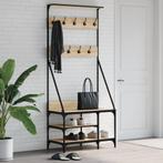 vidaXL Kledingrek met schoenenrek 80x40x184 cm sonoma, Kleding | Dames, Kledingrekken, Verzenden, Nieuw