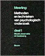 Methoden en technieken van psychologisch onderzoek Meerling, Boeken, Verzenden, Gelezen, Meerling
