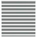 vidaXL Zebra rolgordijn 140x100 cm stofbreedte 135,9 cm, Verzenden, Nieuw, Grijs