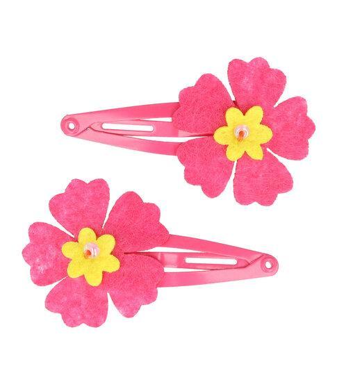 Haarspeld Klikklak Bloem Vilt Fuchsia Roze, Sieraden, Tassen en Uiterlijk, Uiterlijk | Haarverzorging, Verzenden