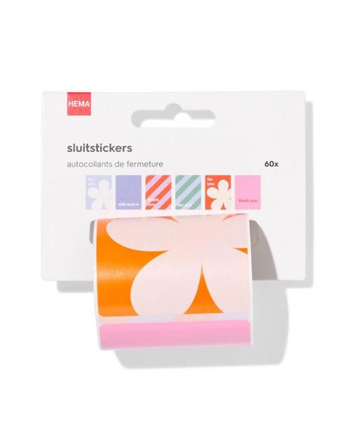 HEMA Sluitstickers strepen - 60 stuks, Hobby en Vrije tijd, Stickers en Plaatjes, Nieuw, Verzenden