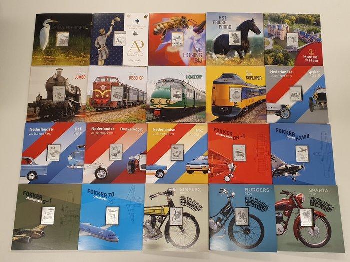 Nederland - Collectie 20 zilveren zegels, Postzegels en Munten, Postzegels | Nederland