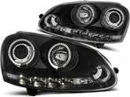 Koplampen dual halo rims VW GOLF 5 10 03-09 ANGEL EYES ZWART, Auto-onderdelen, Ophalen of Verzenden, Nieuw