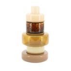 Vaas Golas 17cm - Bruin - 240231 - decoratie, Nieuw