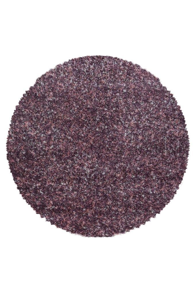 Rond Hoogpolig Vloerkleed | Shaggy | Enjoy | Roze | 80x80 cm, Huis en Inrichting, Stoffering | Tapijten en Kleden, Verzenden