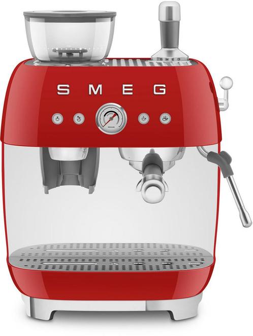 Smeg EGF03RDEU espresso koffiemachine - rood, Witgoed en Apparatuur, Koffiezetapparaten, Nieuw, Verzenden