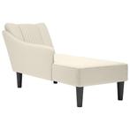 vidaXL Chaise longue met rechterarmleuning fluweel, Verzenden, Nieuw