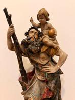 Figuur - Heiliger Christophorus mit Jesuskind - 41 cm - NO, Antiek en Kunst