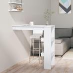 vidaXL Bartafel wandgemonteerd 102x45x103,5 cm bewerkt hout, Huis en Inrichting, Tafels | Eettafels, Verzenden, Nieuw