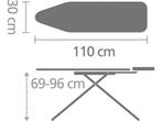 Brabantia Strijkplank A - met Strijkijzerhouder - 110 x 30, Verzenden, Zo goed als nieuw