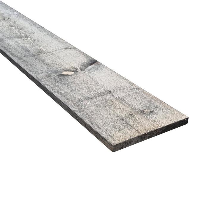 Vuren steigerplank old look grijs geïmpregneerd gedroogd, Doe-het-zelf en Verbouw, Hout en Planken, Nieuw, Vuren, Ophalen of Verzenden