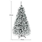 2dekans | Coast 180 cm kerstboom met sneeuwpremium PVC, Diversen, Kerst, Ophalen of Verzenden, Zo goed als nieuw