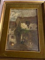 Italiaanse school (XX) - Casolare con figure, Antiek en Kunst