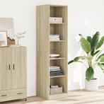 vidaXL Kledingkast 50x50x200 cm bewerkt hout sonoma, Huis en Inrichting, Verzenden, Nieuw