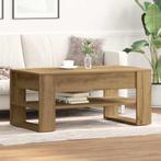 vidaXL Salontafel artisanaal eikenkleurig 102 x 55 x 45 cm, Huis en Inrichting, Tafels | Salontafels, Verzenden, Nieuw, 50 tot 100 cm