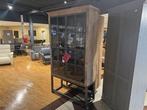 Vitrinekast, hout/metaal, Huis en Inrichting, Kasten | Vitrinekasten, Nieuw