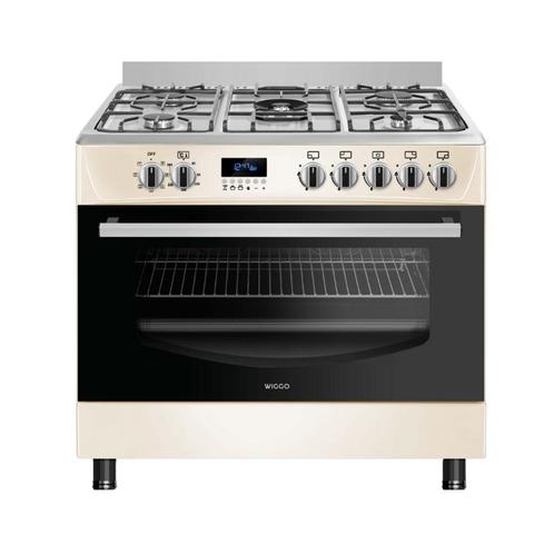 Wiggo WO-E909R(CX) Serie 9 - Gasfornuis - Creme Rvs, Witgoed en Apparatuur, Fornuizen, Nieuw, Verzenden