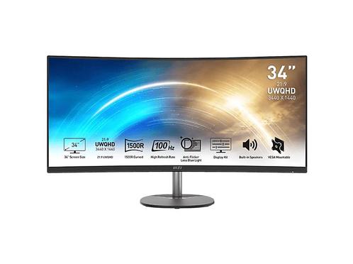 Msi - UWQHD  Monitor - 34 inch, Computers en Software, Monitoren, VA, 1 tot 2 ms, Nieuw, Overige resoluties, 61 t/m 100 Hz, Verzenden