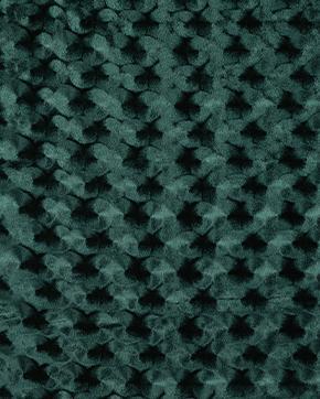 Stretch Velours Embossed Groen, Hobby en Vrije tijd, Stoffen en Lappen, Groen, Nieuw