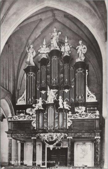 BOLSWARD - Orgel Martinikerk, Verzamelen, Ansichtkaarten | Nederland, Verzenden