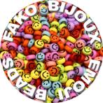 Fako Bijoux® - Smiley Kralen 100 Stuks - Emoji Kralen - 7mm, Hobby en Vrije tijd, Verzenden, Nieuw