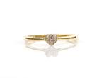 Zonder Minimumprijs - Ring - 18 karaat Geel goud - 0.06ct., Nieuw