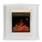 Elektrische kachel -sfeerhaard- Hoekvorm - 2000 Watt - wit, Huis en Inrichting, Kachels, Verzenden, Nieuw