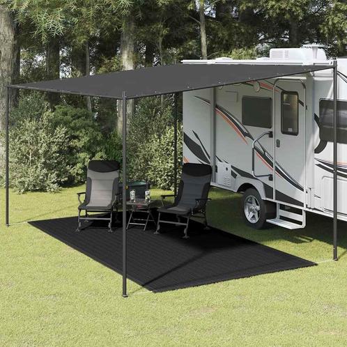 vidaXL Tenttapijt 200x400 cm zwart, Caravans en Kamperen, Kampeeraccessoires, Nieuw, Verzenden