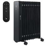 Elektrische verwarming - 2500 Watt - Zwart - Wifi &amp; App, 30 tot 80 cm, Radiator, Nieuw, Minder dan 60 cm