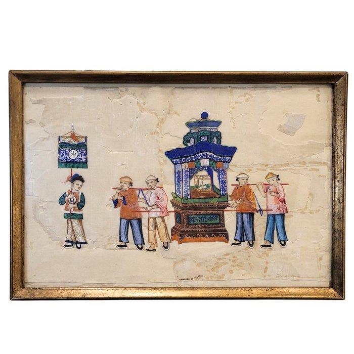 Procesión II - Onbekende kunstenaar - China - Qing Dynastie, Antiek en Kunst, Antiek | Overige Antiek