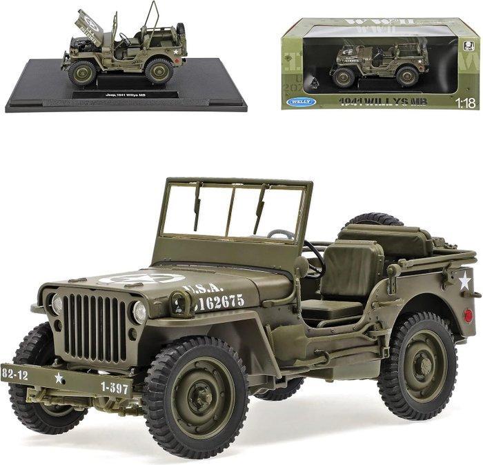 Welly 1:18 - Model militair voertuig - Jeep Willys MB 1941, Kinderen en Baby's, Speelgoed | Overig