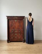 Secrétaire - Hout, Marmer, IJzer, Brons, Messing - Antieke