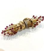 Broche - 18 karaat Geel goud Diamant (Natuurlijk), Sieraden, Tassen en Uiterlijk, Antieke sieraden