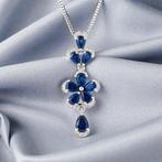 Zonder minimumprijs - Halsketting Verguld Saffier - Topaas -, Nieuw