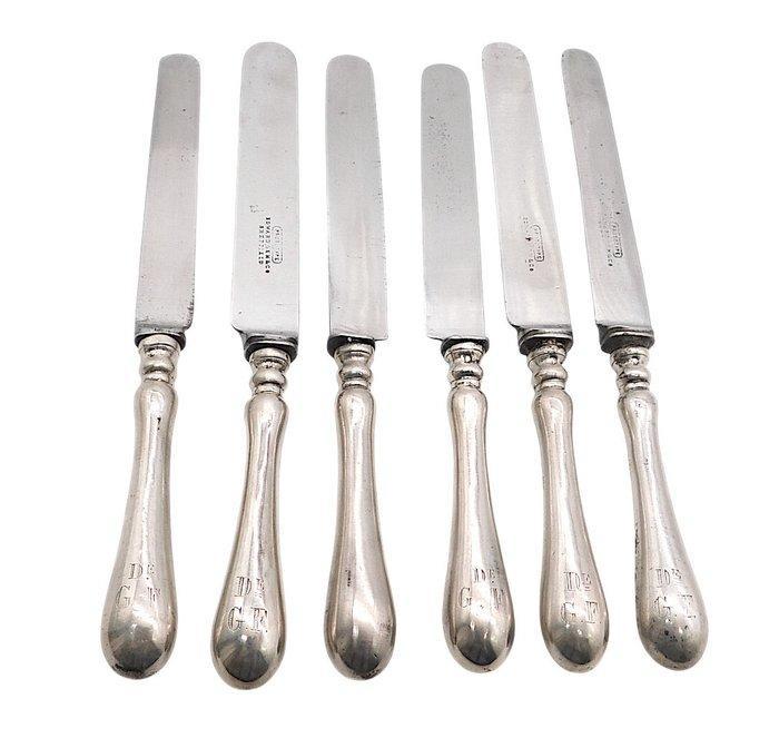 Fruitmes (6) - .800 zilver, Antiek en Kunst, Antiek | Goud en Zilver