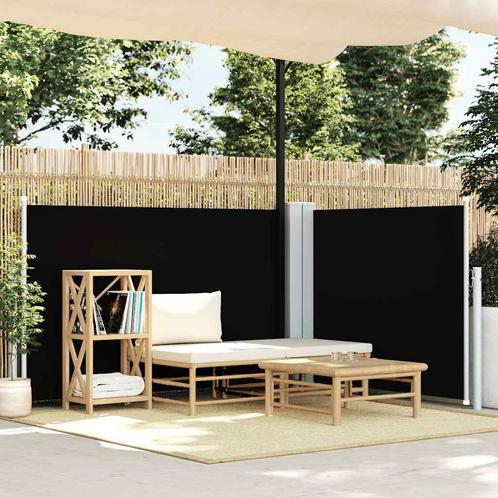 vidaXL Windscherm uittrekbaar 120x600 cm zwart, Tuin en Terras, Zonneschermen, Nieuw, Verzenden