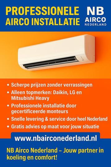 Professionele Airco Installatie | Daikin, LG en Mitsubishi | beschikbaar voor biedingen