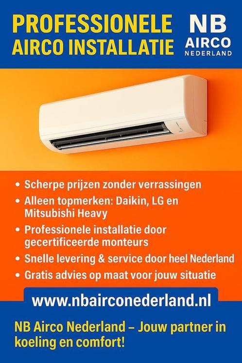 Professionele Airco Installatie | Daikin, LG en Mitsubishi |, Witgoed en Apparatuur, Airco's, Koelen en Ontvochtigen, Ventileren