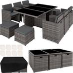 2dekans | tectake® Loungemeubelset - Wicker tuinset - 6, Tuin en Terras, Tuinsets en Loungesets, Ophalen of Verzenden, Zo goed als nieuw