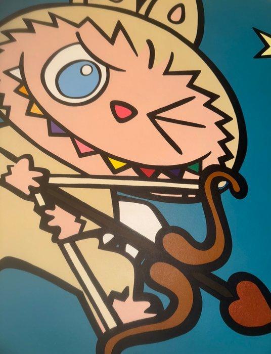 isem (1985) - Labubu X fall in love ( size XL 92x86 cm 100%, Antiek en Kunst, Kunst | Schilderijen | Modern