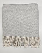 Exclusieve grote plaid in katoenmix Grijs Perla met