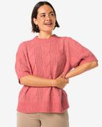 HEMA Dames top Foxi gebreid roze, Verzenden, Nieuw