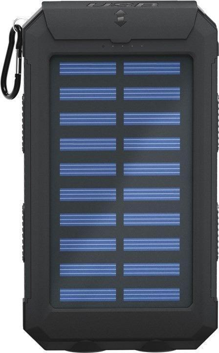 Goobay Solar Outdoor Powerbank met 2x USB-A (max., Telecommunicatie, Mobiele telefoons | Telefoon-opladers, Ophalen of Verzenden